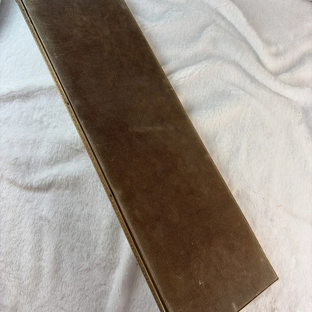 Vtg 60s Gold Ormolu Mirrored Vanity Tray 6x18